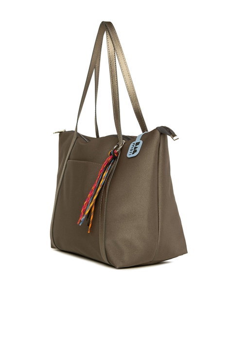 Zoozie Bags Bolso Tote de Satén Maxi Plateado